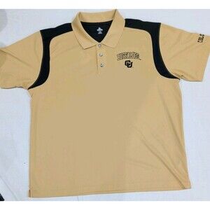 University Of Colorado Buffaloes Knights Apparel Polo Shirt Adult Size XXL 2XL